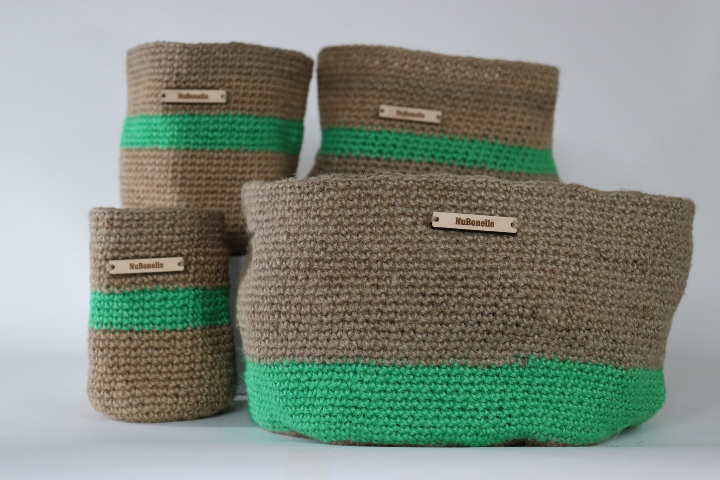 Jute Basket - Green