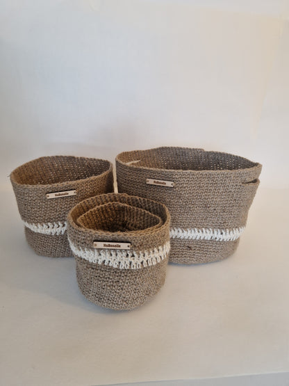 Jute Baskets - Cream