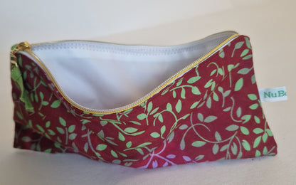 Makeup Bag – Red Batik