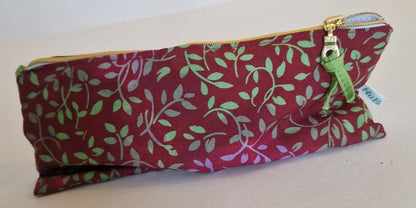 Makeup Bag – Red Batik