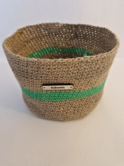 Jute Basket - Green
