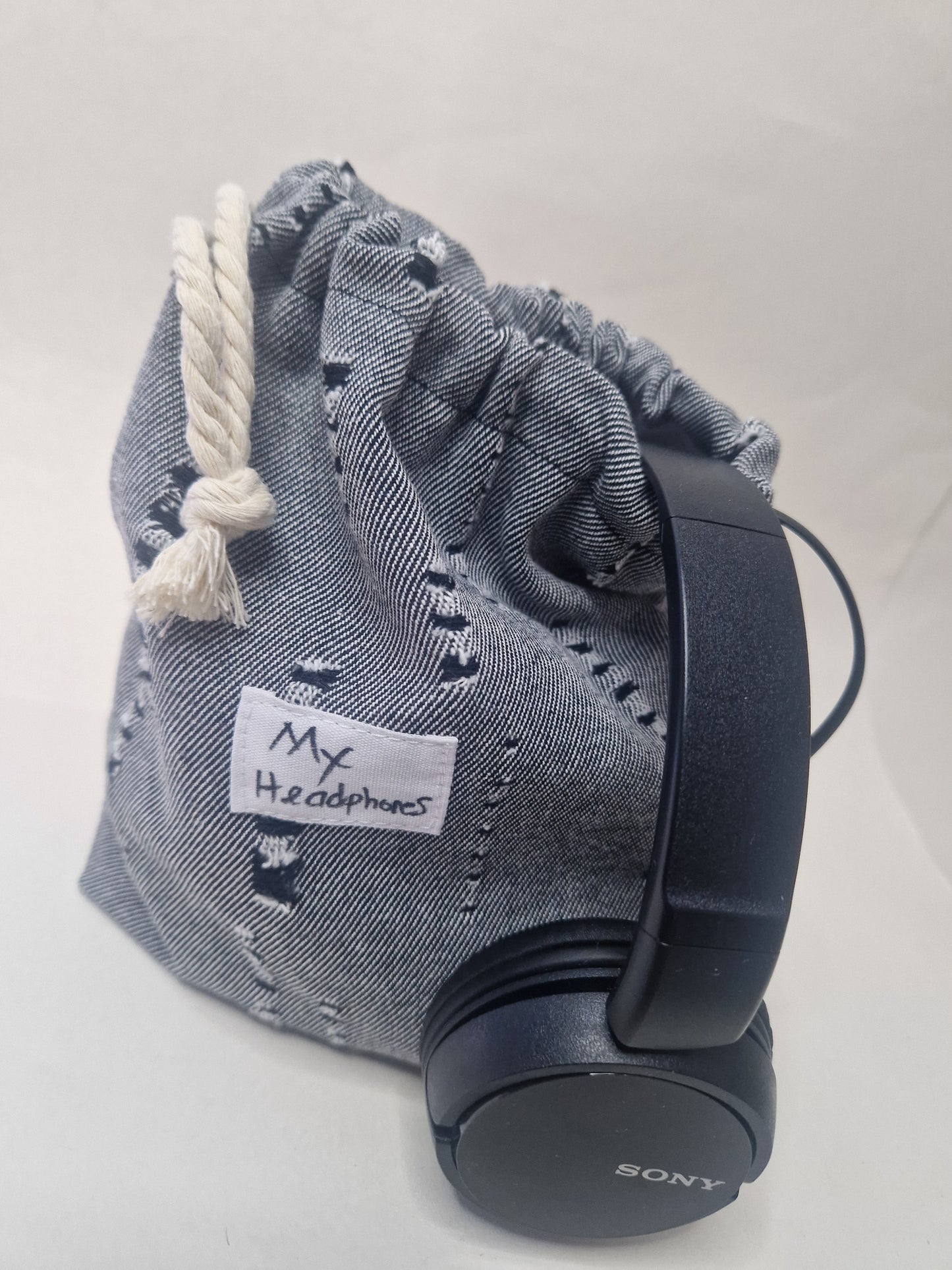 Drawstring Headphone bag