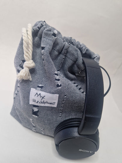 Drawstring Headphone bag