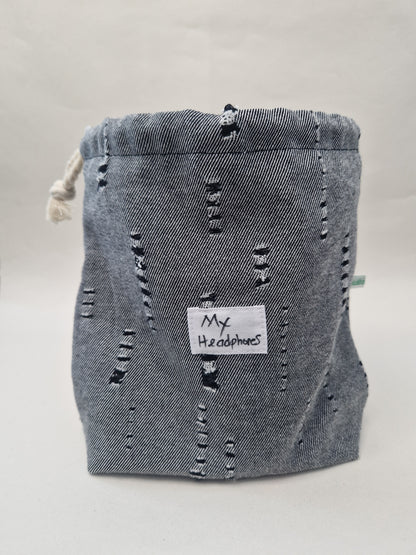 Drawstring Headphone bag