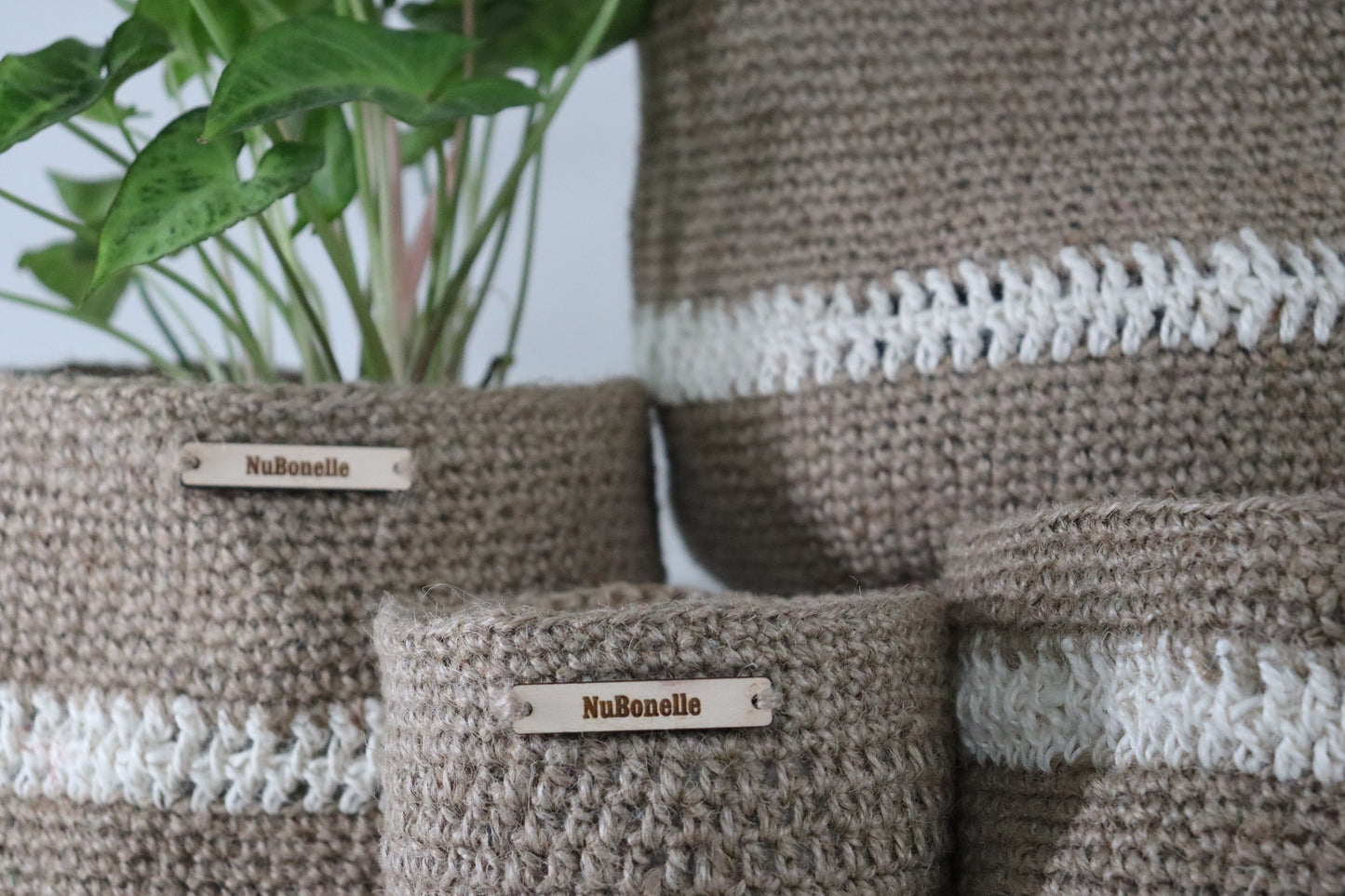 Jute Basket - Cream